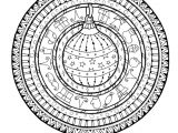 Coloriage De Noel A Imprimer Hugo L Escargot Dessin   Colorier D Un Mandala Boule De No L