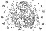 Coloriage De Noel Adulte A Imprimer Père Noël Avec Ses Cadeaux Noël Coloriages Difficiles