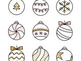 Coloriage De Noel Boules Dessin De No L Facile   Reproduire