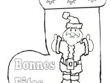 Coloriage De Noel Chaussette Noel