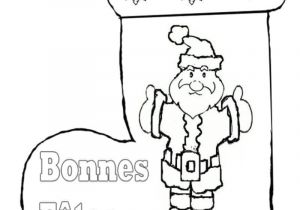 Coloriage De Noel Chaussette Noel
