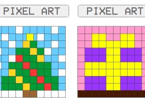 Coloriage De Noel Cm2 Pixel Art Mod¨le Facile