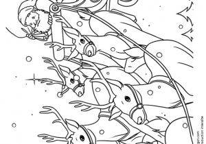 Coloriage De Noel Pere Noel Vacances De Noel Le Pere Noel En Traineau