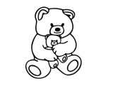 Coloriage De Nounours à Imprimer Jeux De T Choupi Et Doudou Az Coloriage