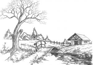 Coloriage De Paysage Pour Adulte Coloriage Adulte Paysage
