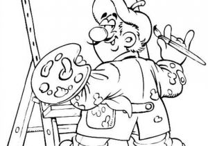Coloriage De Peinture Gratuit Coloriage Peintre En Ligne Dessin Gratuit à Imprimer