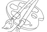 Coloriage De Peinture Gratuit Coloriage Pinceaux De Peinture Enfant Dessin Gratuit à