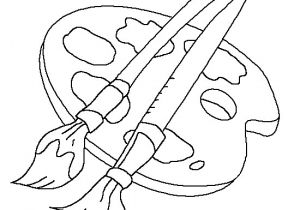 Coloriage De Peinture Gratuit Coloriage Pinceaux De Peinture Enfant Dessin Gratuit à