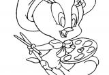 Coloriage De Peinture Gratuit Coloriage Tweety Peintre Dessin Gratuit à Imprimer