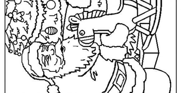 Coloriage De Pere Noel A Imprimer Gratuitement Coloriage Arrivé Du P¨re No L