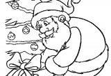 Coloriage De Pere Noel A Imprimer Gratuitement Coloriage Pere Noel Avec Sapin