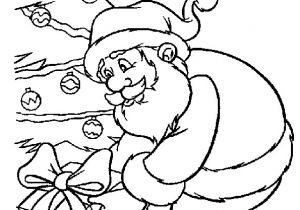 Coloriage De Pere Noel A Imprimer Gratuitement Coloriage Pere Noel Avec Sapin