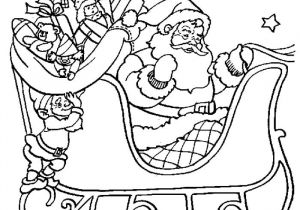 Coloriage De Pere Noel Avec Ses Rennes Coloriage Pere Noel Avec Ses Rennes