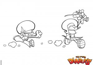Coloriage De Petit Diable Coloriage Des Petit Diables A Imprimer