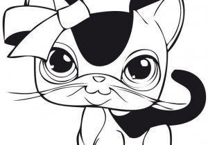 Coloriage De Petshop Chat Coloriage De Petshop Dessin Coloriage De Petit Chat Petshop   Colorier