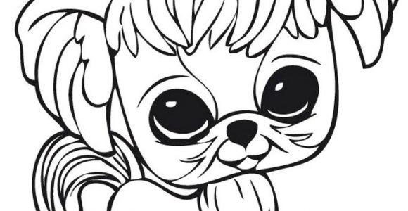 Coloriage De Petshop Chien Chien En Dessin Az Coloriage