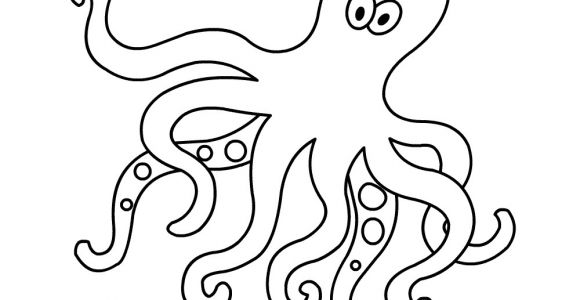 Coloriage De Pieuvre Gratuit Pieuvre Animaux – Coloriages   Imprimer