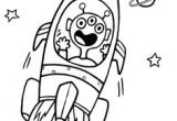 Coloriage De Poisson D Avril à Découper Space Aliens Coloring Pages for the Boys Pinterest