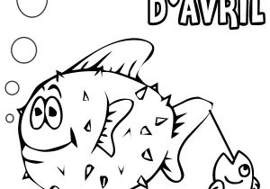 Coloriage De Poisson D Avril Facile Poisson Davril Coloriage