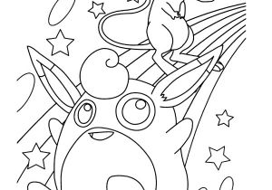 Coloriage De Pokemon Mew Coloriage A Imprimer Pokemon Rondoudou Et Celepi Gratuit