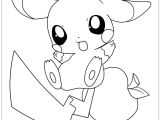 Coloriage De Pokemon Mignon Baby Pikachu Coloring Page Free Coloring Pages Line