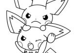Coloriage De Pokemon Mignon Coloriage Deux Mignons Petits Pichu