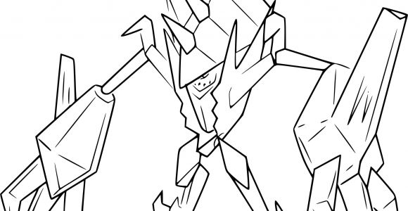 Coloriage De Pokemon Rare Coloriage Pokemon Legendaire Necrozma Jecolorie