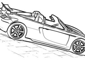 Coloriage De Porsche Porsche Carrera Gt Techart Car Coloring Page Pojazdy