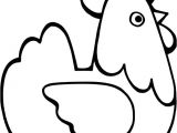 Coloriage De Poule De Paques A Imprimer Poule Facile