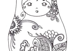 Coloriage De Poupé Russe 656 Best Kokeshis Matrioshkas Chevaux Suédois Images On