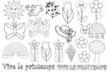 Coloriage De Printemps A Imprimer Gratuit Coloriage Printemps Maternelle Dessin Coloriage Printemps Maternelle