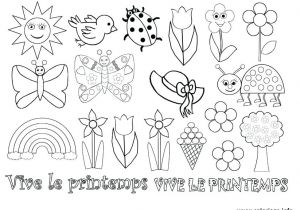 Coloriage De Printemps A Imprimer Gratuit Coloriage Printemps Maternelle Dessin Coloriage Printemps Maternelle