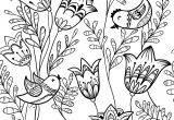 Coloriage De Printemps A Imprimer Gratuit Printemps Oiseau Coloriage
