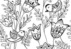 Coloriage De Printemps A Imprimer Gratuit Printemps Oiseau Coloriage
