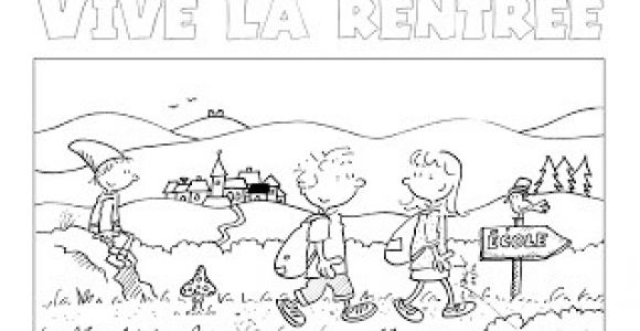 Coloriage De Rentrée Ce2 Danger école Affichages Utiles En Vrac
