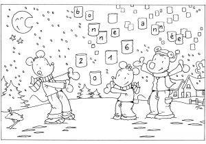 Coloriage De Rentrée Cp En Classe Avec Ludo Janvier 2016