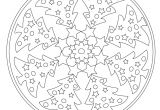Coloriage De Rosace à Imprimer Coloriage Mandala Noel   Colorier Dessin   Imprimer