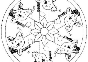 Coloriage De Rosace A Imprimer Gratuit Coloriage Mandala Girafe Sur Hugolescargot