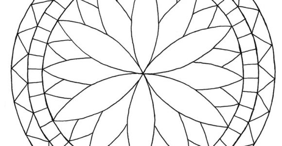 Coloriage De Rosaces Gratuit Dessin Rosace A Imprimer Az Coloriage