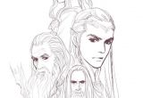 Coloriage De Seigneur Des Anneaux Galadriel Elrond Gandalf and Saruman