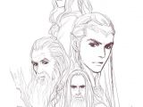 Coloriage De Seigneur Des Anneaux Galadriel Elrond Gandalf and Saruman