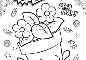 Coloriage De Shopkins En Ligne Coloriage Shopkins Peta Plant Dessin   Imprimer