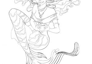 Coloriage De Sirène A Imprimer Gratuit Petite Sirène à Imprimer Et Colorier Pour Adulte