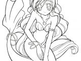 Coloriage De Sirene Manga Une Jolie Sirène Manga à Colorier