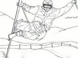 Coloriage De Skieur Image D Un Skieur Bien équipé Réalisant Une Belle Figure   Colorier