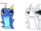 Coloriage De Slugterra Electra Ment Dessiner La Slug Electra Avec Modele