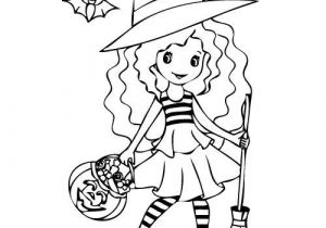 Coloriage De sorcière D Halloween Coloriage De sorcière Coloriages Fantastiques