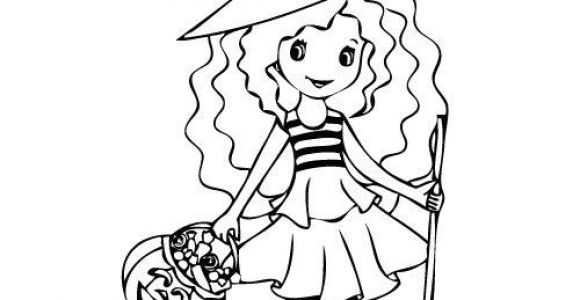 Coloriage De sorcière D Halloween Coloriage De sorcière Coloriages Fantastiques