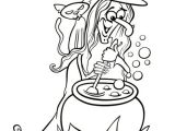 Coloriage De sorcière D Halloween Monstres D Halloween Les Coloriages