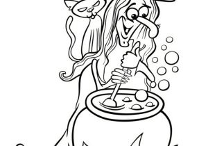Coloriage De sorcière D Halloween Monstres D Halloween Les Coloriages